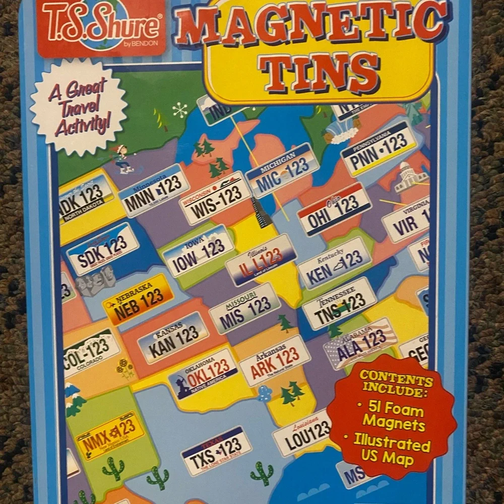 4+1 Game Time Magnetic - Blue and Yellow Puzzle Set,drawing board with light - Picture 16 of 16